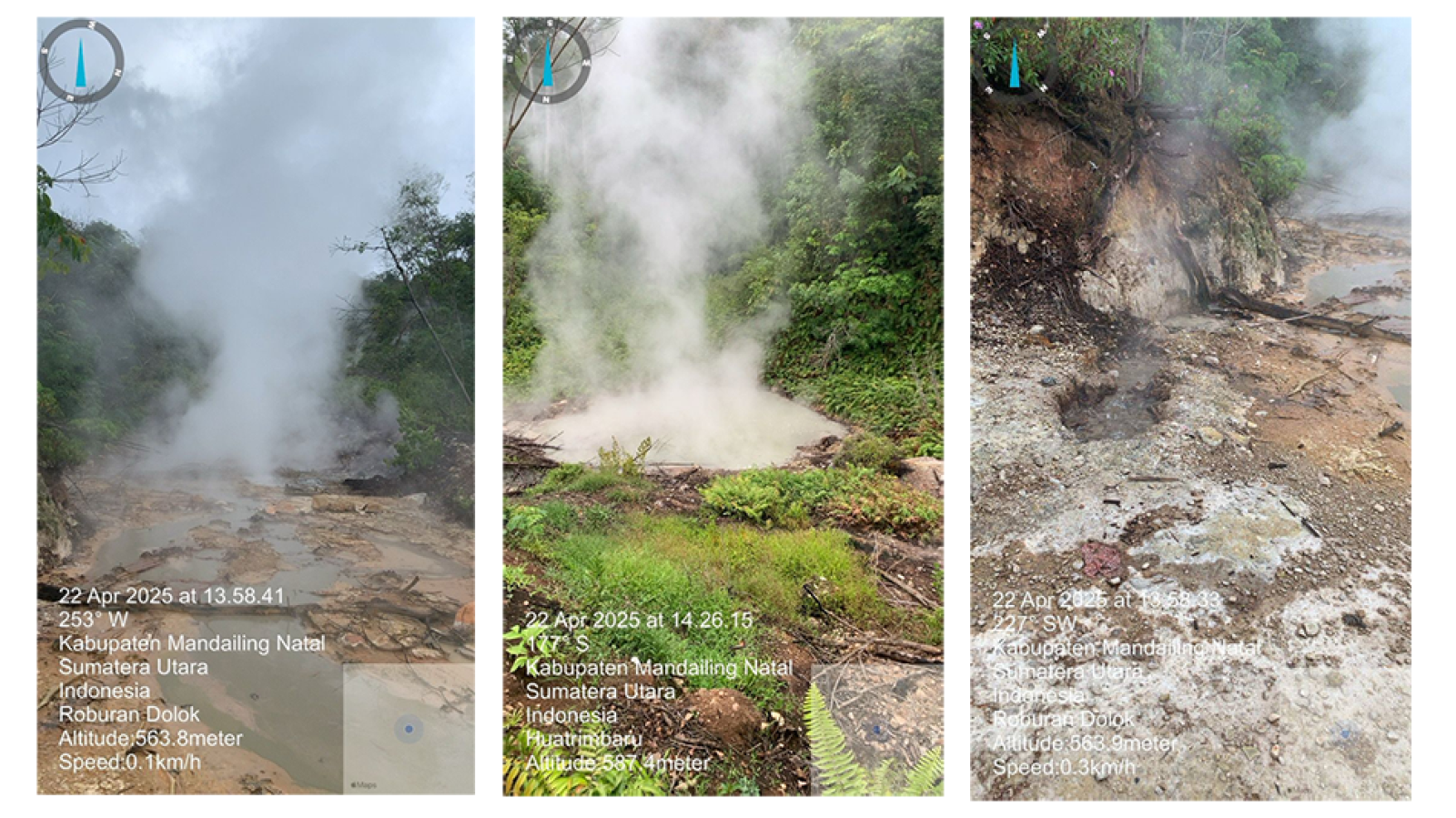 Semburan lumpur panas dari geotermal SMGP